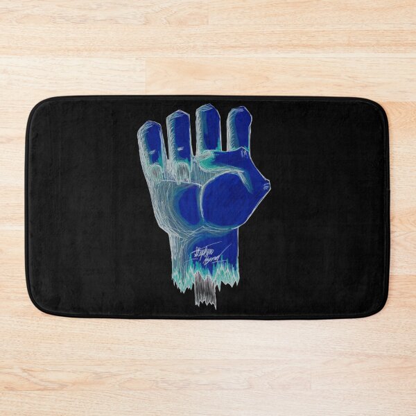 Item preview, Raised Fist Scar-E-Moji (Inverted Edition) Blue Horror Fist designed and sold by Grimmlar.