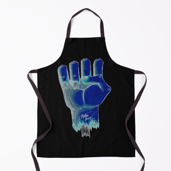 Item preview, Raised Fist Scar-E-Moji (Inverted Edition) Blue Horror Fist designed and sold by Grimmlar.