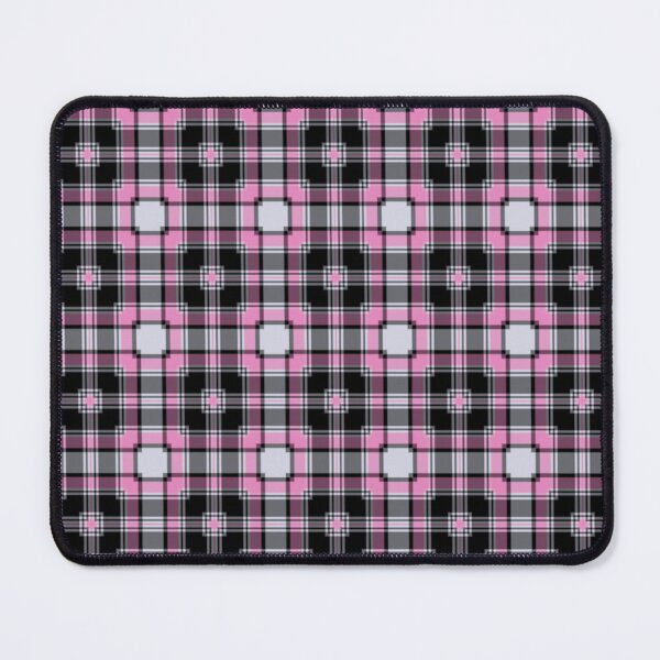 Item preview, Pastel Pink Gray and Black Geometric Plaid designed and sold by The-Repository.