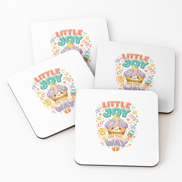 Item preview, Little Joy on the Way Cute Pregnancy Announcement Baby Shower Kawaii Art designed and sold by inkoutninja.