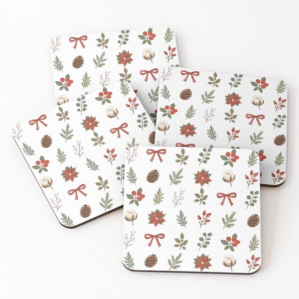 Item preview, Winter Botanicals Christmas Pattern Hand Drawn designed and sold by sdcreations210.
