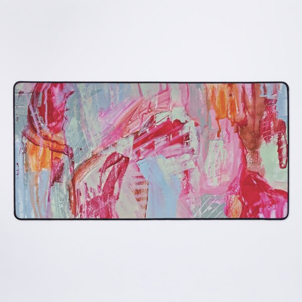 Item preview, Vibrant Expressive Abstract Painting in Pink, Orange, and Sage Green designed and sold by NathalieLeRiche.