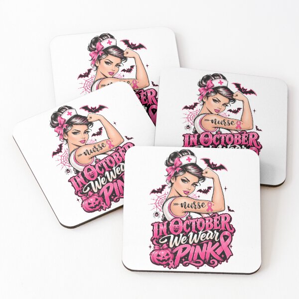 Item preview, Pink Stethoscope Nurse Medical Breast Cancer Awareness Women designed and sold by QuiteOrbit.