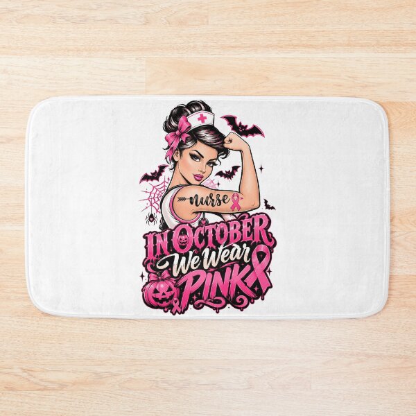 Item preview, Pink Stethoscope Nurse Medical Breast Cancer Awareness Women designed and sold by QuiteOrbit.