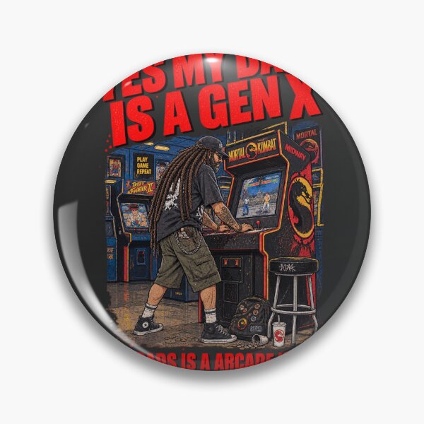 Item preview, Yes My Dads Is A Gen X My Dads Is A Arcade Head - Retro Arcade Art designed and sold by BRTHRCNK01.