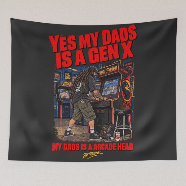 Item preview, Yes My Dads Is A Gen X My Dads Is A Arcade Head - Retro Arcade Art designed and sold by BRTHRCNK01.