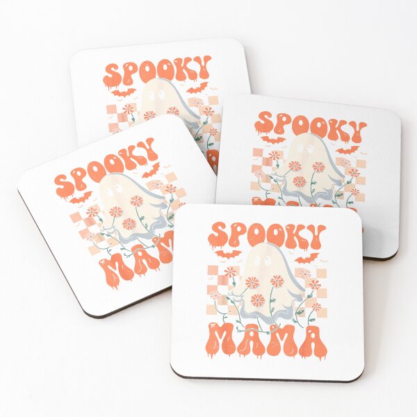 Item preview, Spooky Mama Groovy Vintage Ghost Halloween Spooky Mom Mother T-Shirt designed and sold by Stickerbynp1.