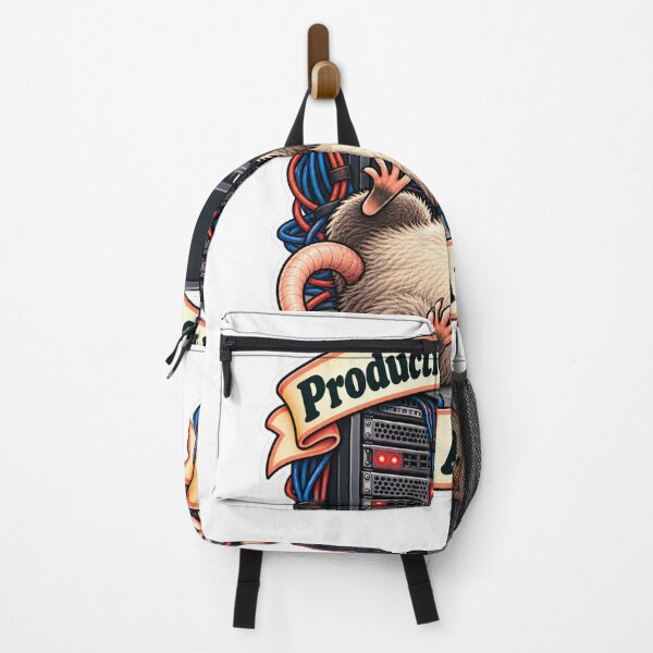Item preview, Production Is Down. So Am I. - Possum Server Room Humor designed and sold by Ctrl Alt Bureaucracy.