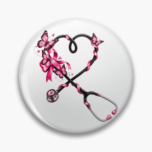 Item preview, in October We Pink Nurse Life Ribbon Nursing Breast Cancer designed and sold by QuiteOrbit.