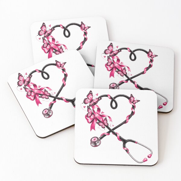 Item preview, in October We Pink Nurse Life Ribbon Nursing Breast Cancer designed and sold by QuiteOrbit.