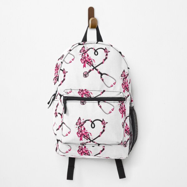 Item preview, in October We Pink Nurse Life Ribbon Nursing Breast Cancer designed and sold by QuiteOrbit.