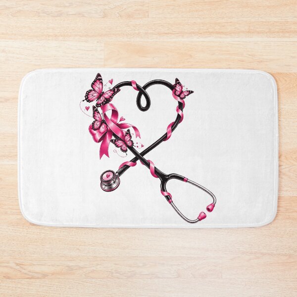 Item preview, in October We Pink Nurse Life Ribbon Nursing Breast Cancer designed and sold by QuiteOrbit.