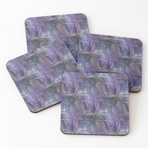 Item preview, Grunge Cross Abstract in Purple and Teal designed and sold by Artistestella.