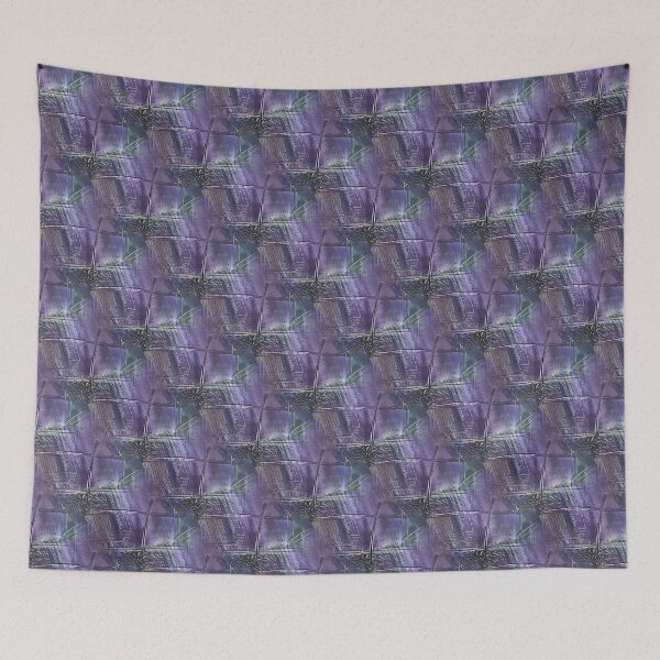 Item preview, Grunge Cross Abstract in Purple and Teal designed and sold by Artistestella.