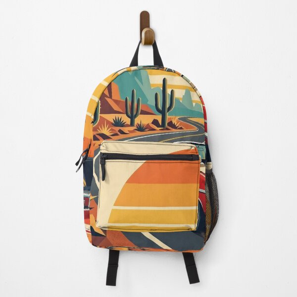 Item preview, Retro Desert Road Trip with Red Convertible at Sunset designed and sold by Herodestroyer.
