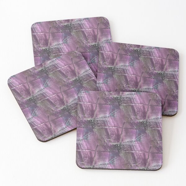Item preview, Grunge Cross Abstract in Mauve and Blue designed and sold by Artistestella.