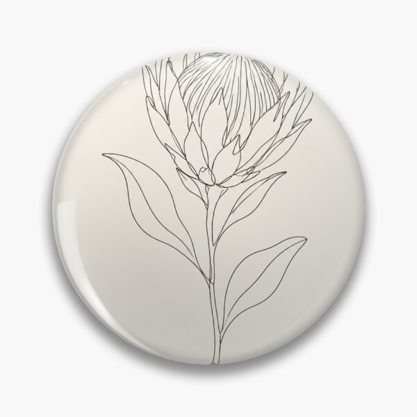 Item preview, Single Protea Flower | Minimalist Continuous Line Art Print designed and sold by Zaramodo.