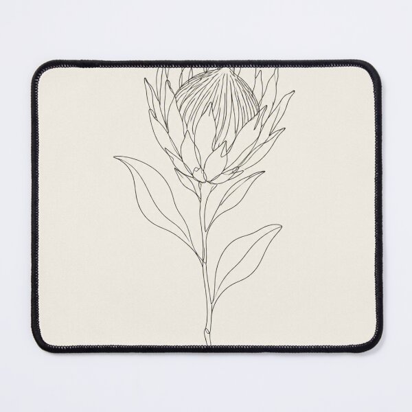 Item preview, Single Protea Flower | Minimalist Continuous Line Art Print designed and sold by Zaramodo.