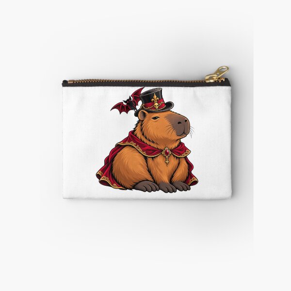 Item preview, Vampire Capybara Count Halloween - Cute Gothic Bat Top Hat Sticker designed and sold by VYBEHAUS.