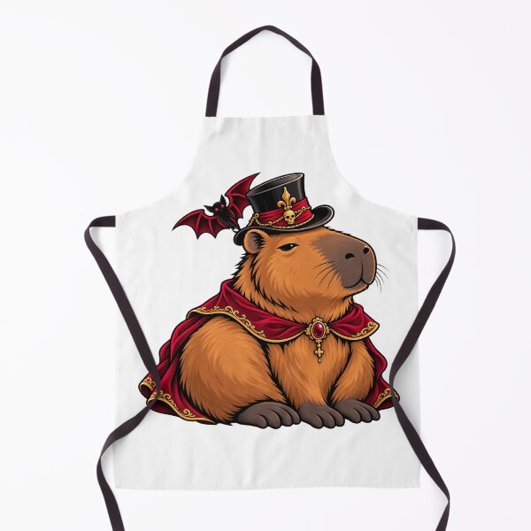Item preview, Vampire Capybara Count Halloween - Cute Gothic Bat Top Hat Sticker designed and sold by VYBEHAUS.