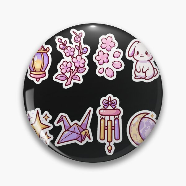 Item preview, Sakura Lantern Planner Sticker Sheet designed and sold by LunaGlow Studio.