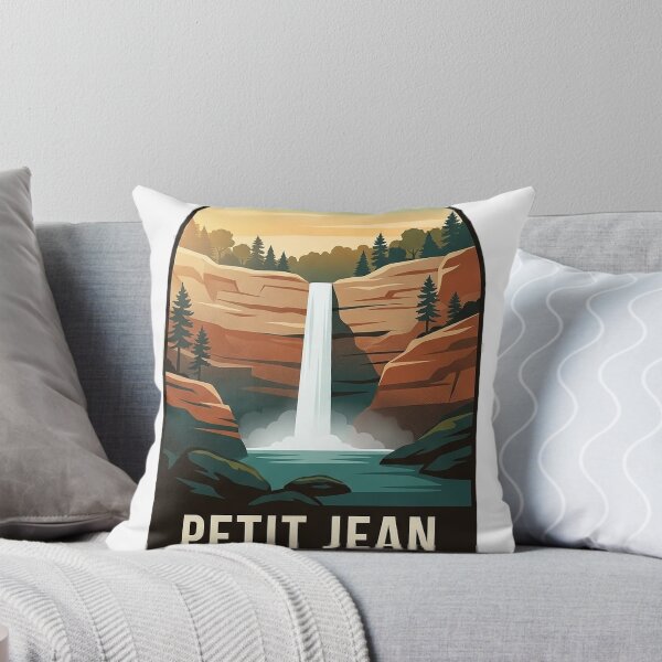 Item preview, Petit Jean State Park Arkansas Cedar Falls Vintage WPA Badge Sticker designed and sold by DetourDgn.