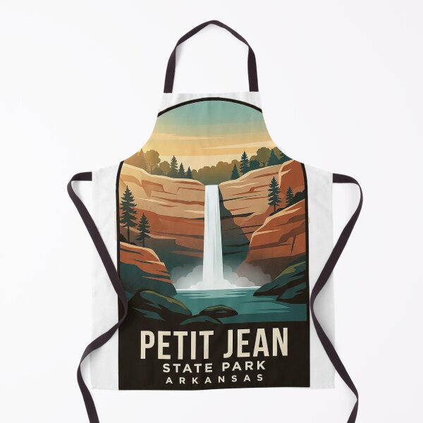 Item preview, Petit Jean State Park Arkansas Cedar Falls Vintage WPA Badge Sticker designed and sold by DetourDgn.
