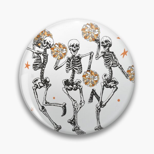 Item preview, Skeleton Cheerleading Dancing Halloween Cheerleader Spooky T-Shirt designed and sold by Cafe18.