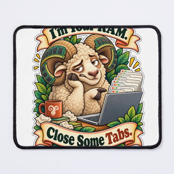 Item preview, I'm Your RAM. Close Some Tabs. - Ram Computer Humor designed and sold by Ctrl Alt Bureaucracy.