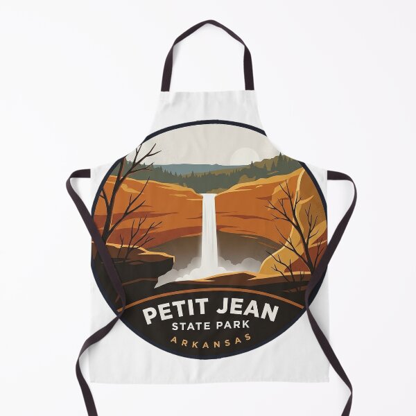 Item preview, Petit Jean State Park Cedar Falls Autumn Circle Badge Arkansas Sticker designed and sold by DetourDgn.