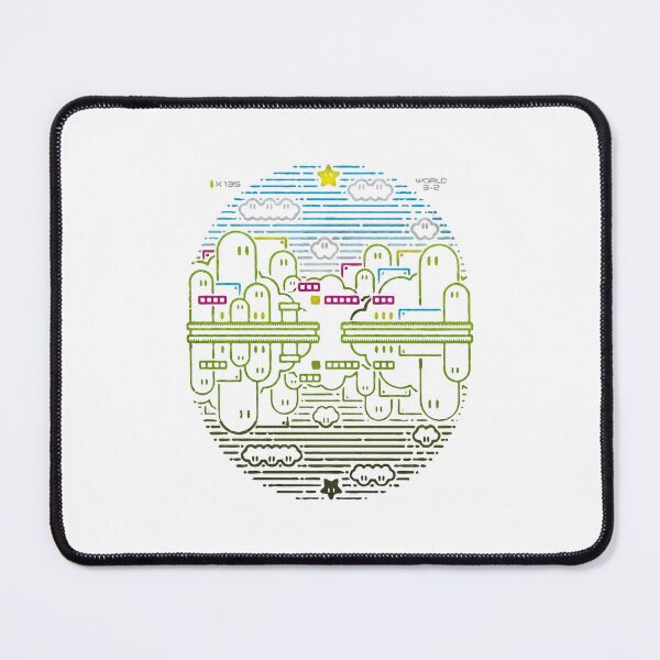 Item preview, Retro Pixel Mario World 3 2 Gaming Landscape Art designed and sold by reishaval.