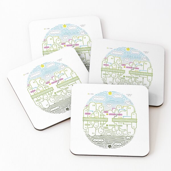 Item preview, Retro Pixel Mario World 3 2 Gaming Landscape Art designed and sold by reishaval.