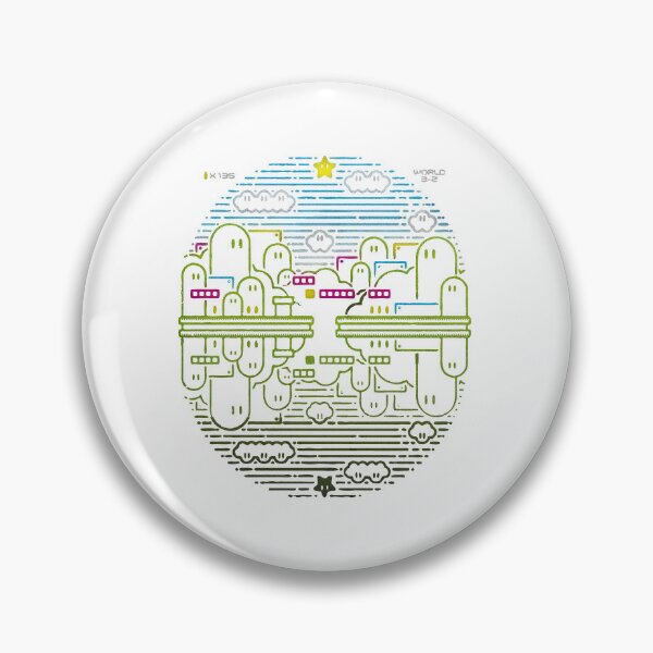 Item preview, Retro Pixel Mario World 3 2 Gaming Landscape Art designed and sold by reishaval.