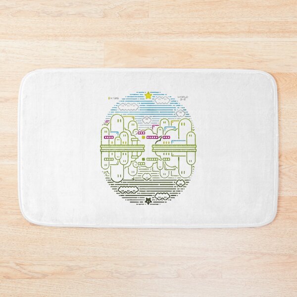 Item preview, Retro Pixel Mario World 3 2 Gaming Landscape Art designed and sold by reishaval.