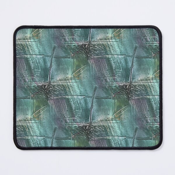 Item preview, Grunge Cross Abstract in Teal and Green designed and sold by Artistestella.