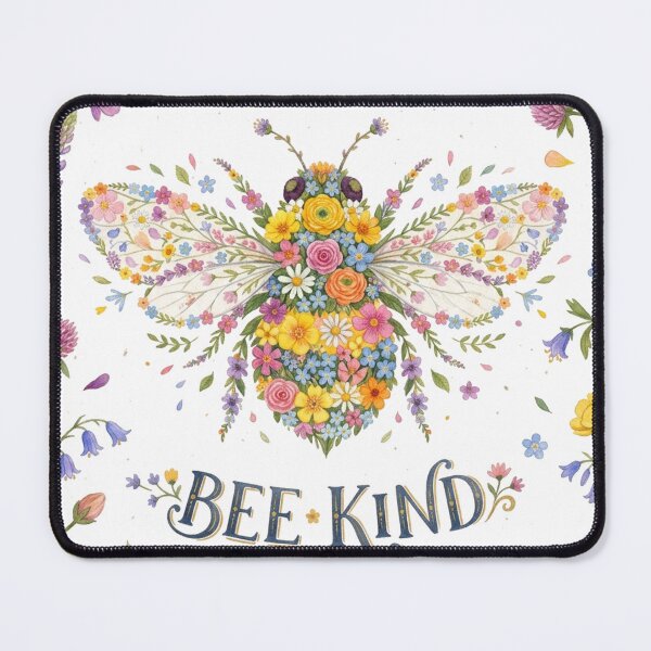 Item preview, Bee Kind Floral Bee Watercolor Wildflower Illustration designed and sold by katiecorners.