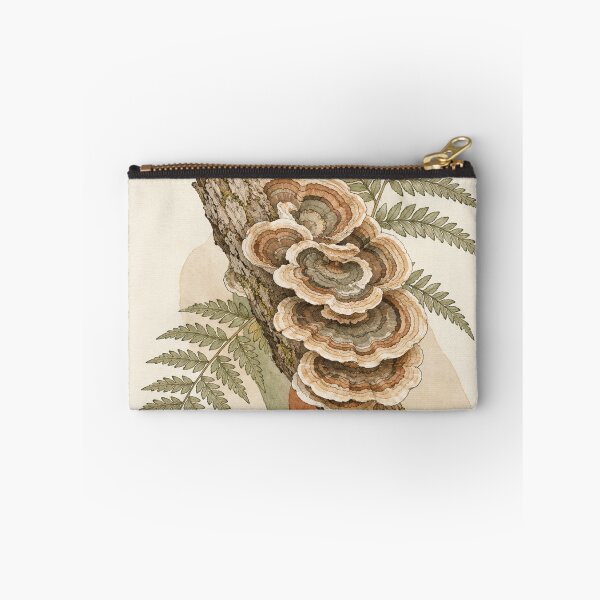 Item preview, Turkey Tail Fungus & Fern Ribbon Bands | Cottagecore Botanical Print designed and sold by Zaramodo.