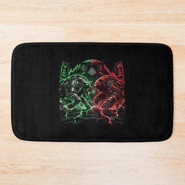 Item preview, Cyberpunk Crypto Bull vs Bear Trading Arena designed and sold by ValhallaHub.