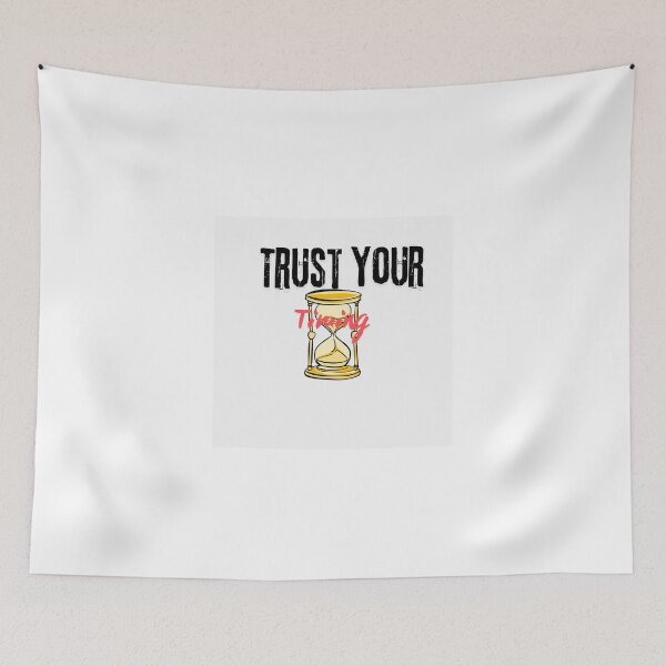 Item preview, Trust Your Timing Inspirational Sticker designed and sold by TheDentalDoodle.