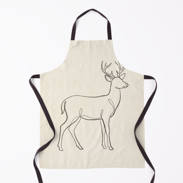 Item preview, Standing Deer | Minimalist Continuous Line Art Print designed and sold by Zaramodo.
