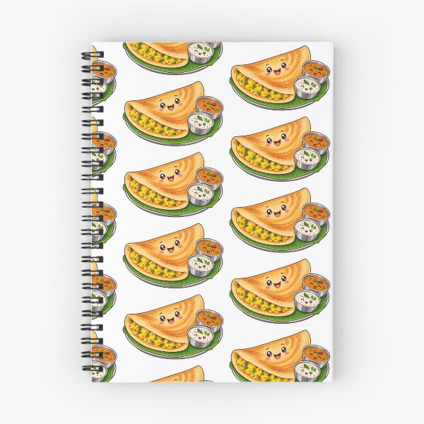 Item preview, Cute kawaii masala dosa with a smiling face designed and sold by PriyankaSonara.