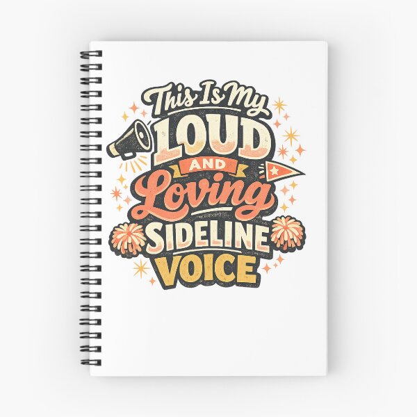 Item preview, This Is My Loud and Loving Sideline Voice Sports Mom Funny Cheer Quote Art designed and sold by inkoutninja.
