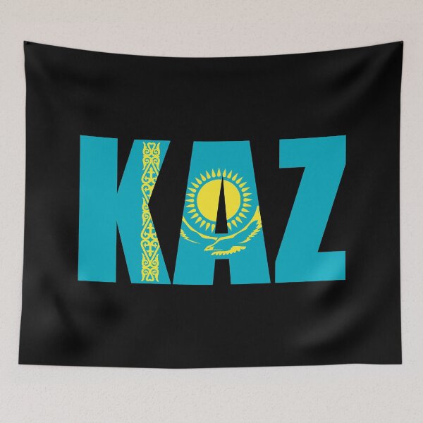 Item preview, Kazakhstan Flag Initials KZ designed and sold by shitpostee.