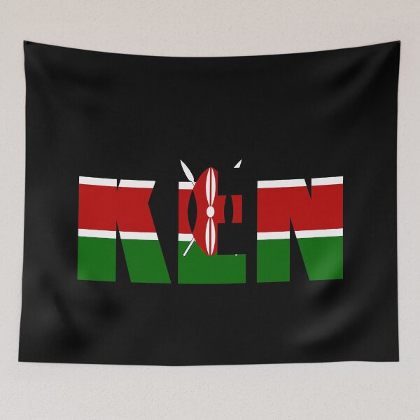 Item preview, Kenya Flag Initials KE designed and sold by shitpostee.