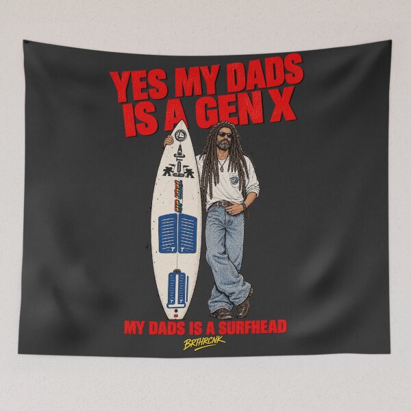 Item preview, Yes My Dads Is A Gen X My Dads Is A Surfhead - Surf Dad Art designed and sold by BRTHRCNK01.