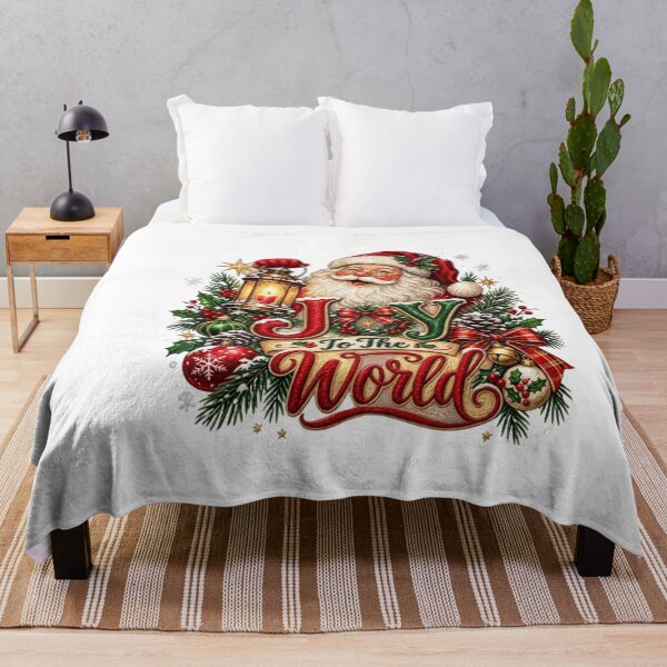 Item preview, Vintage Santa Claus Joy to the World Graphic Art | Christmas T-Shirt PNG Design designed and sold by ODELUNITY.