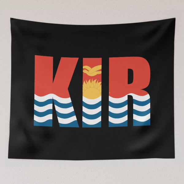 Item preview, Kiribati Flag Initials KI designed and sold by shitpostee.