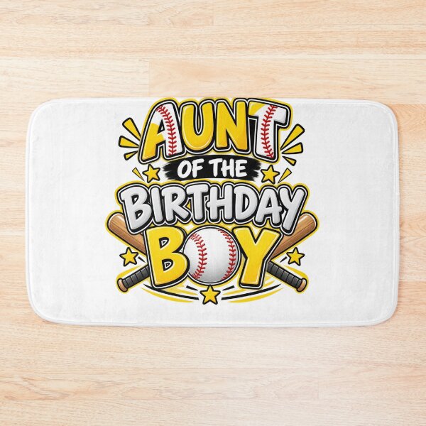 Item preview, Aunt Of The Birthday Boy Baseball Fan Family Celebration designed and sold by drawwiika+44.