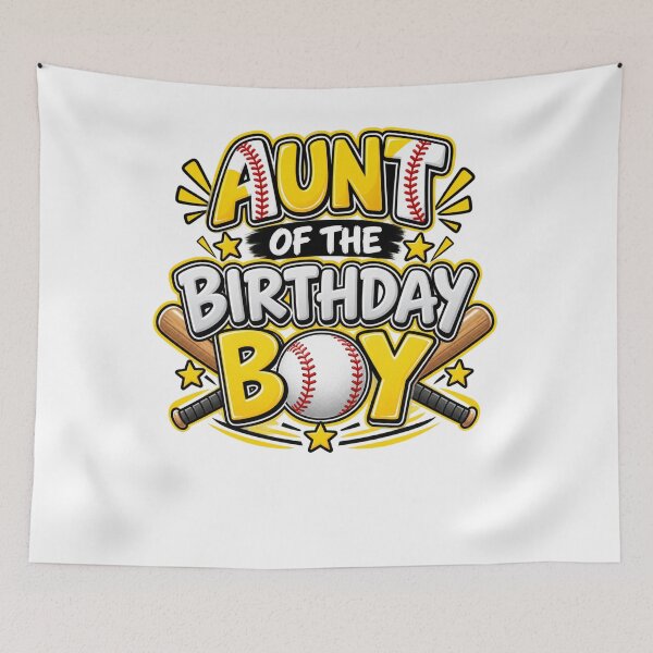 Item preview, Aunt Of The Birthday Boy Baseball Fan Family Celebration designed and sold by drawwiika+44.