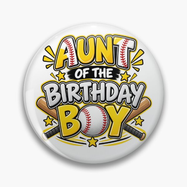 Item preview, Aunt Of The Birthday Boy Baseball Fan Family Celebration designed and sold by drawwiika+44.